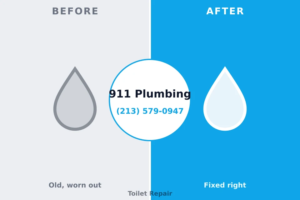 Before and after: plumbing repair Buckeye Lake, OH